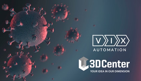 3D Center i&nbsp;VIX Automation: Drukiem 3D w&nbsp;COVID-19