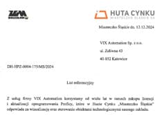 List referencyjny VIX Automation